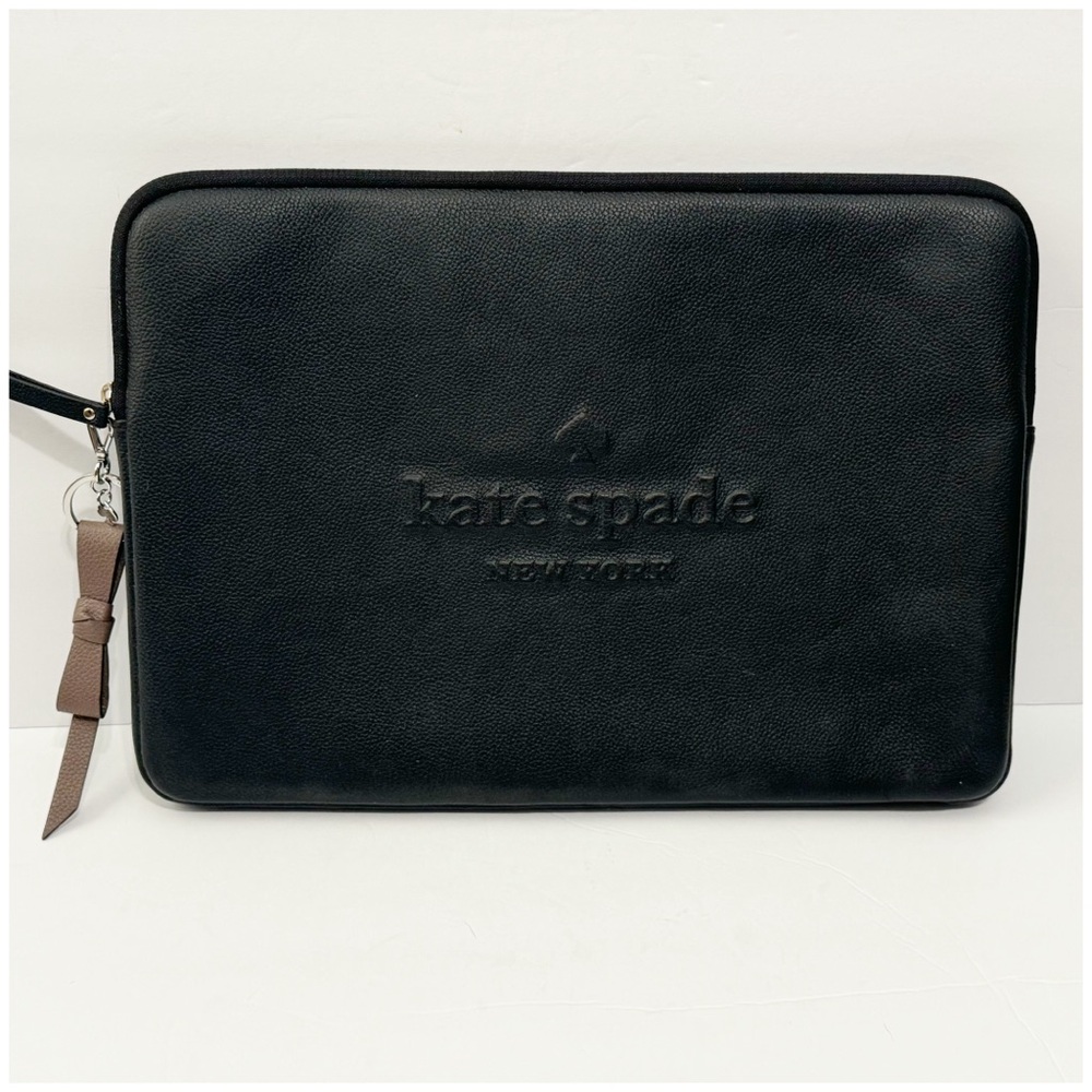 Kate spade black pebbled tablet case